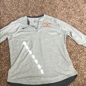 Texas Longhorns 3/4 baseball Dry fit T-shirt